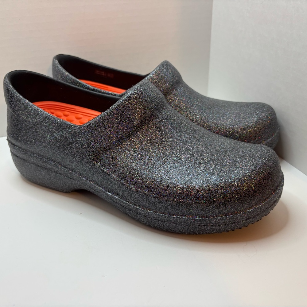 Lite Ride by Crocs sparkly multicolored black Clogs - Picture 3 of 5